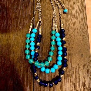 Glass bead necklace